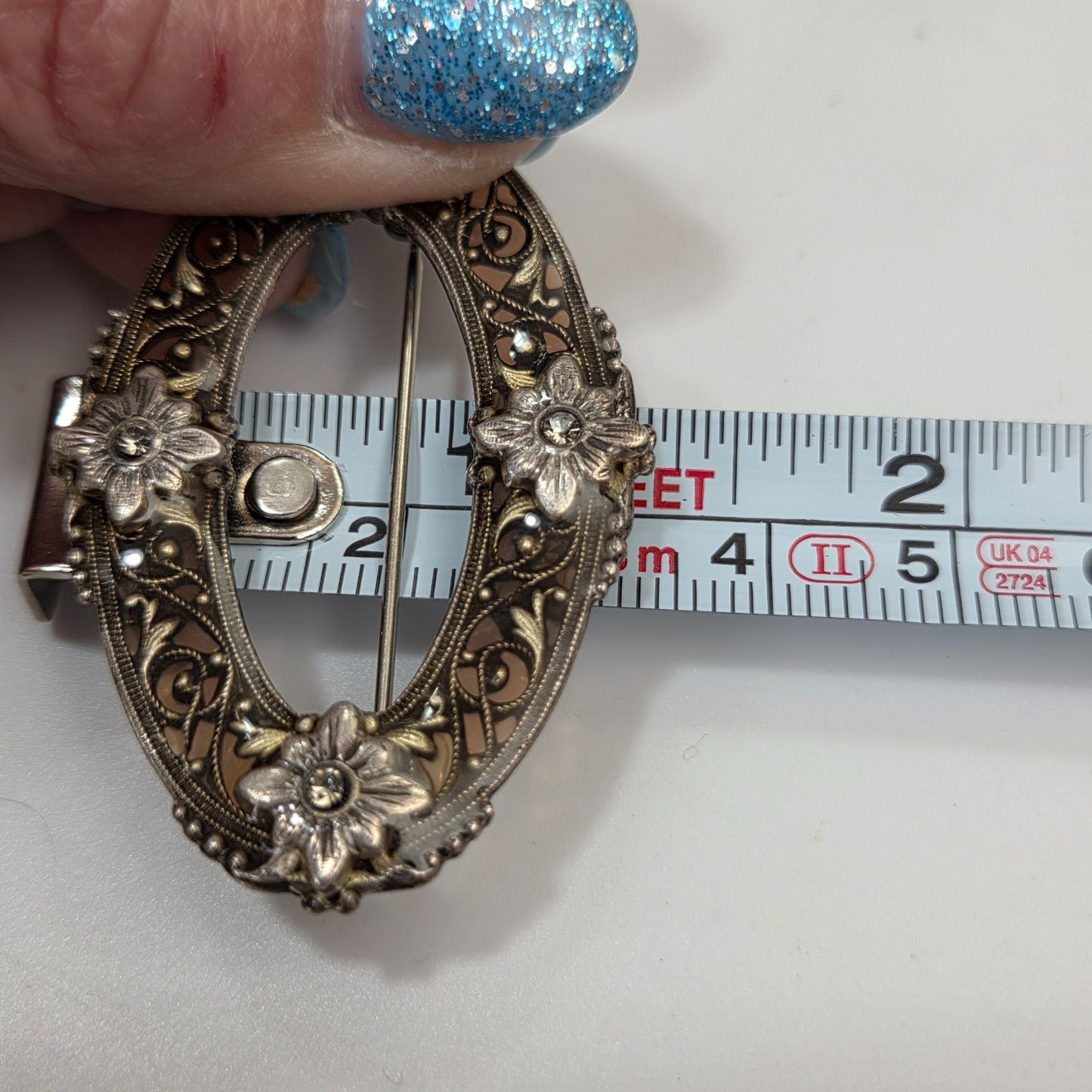 Vintage Enamel Floral Brooch Catherine Popesco?