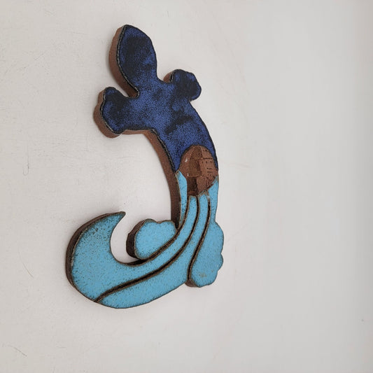 Handcrafted Terra Cotta Pottery Lizard Wall Hanging
