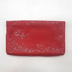 1980s Red Mesh Whiting & Davis Clutch Purse