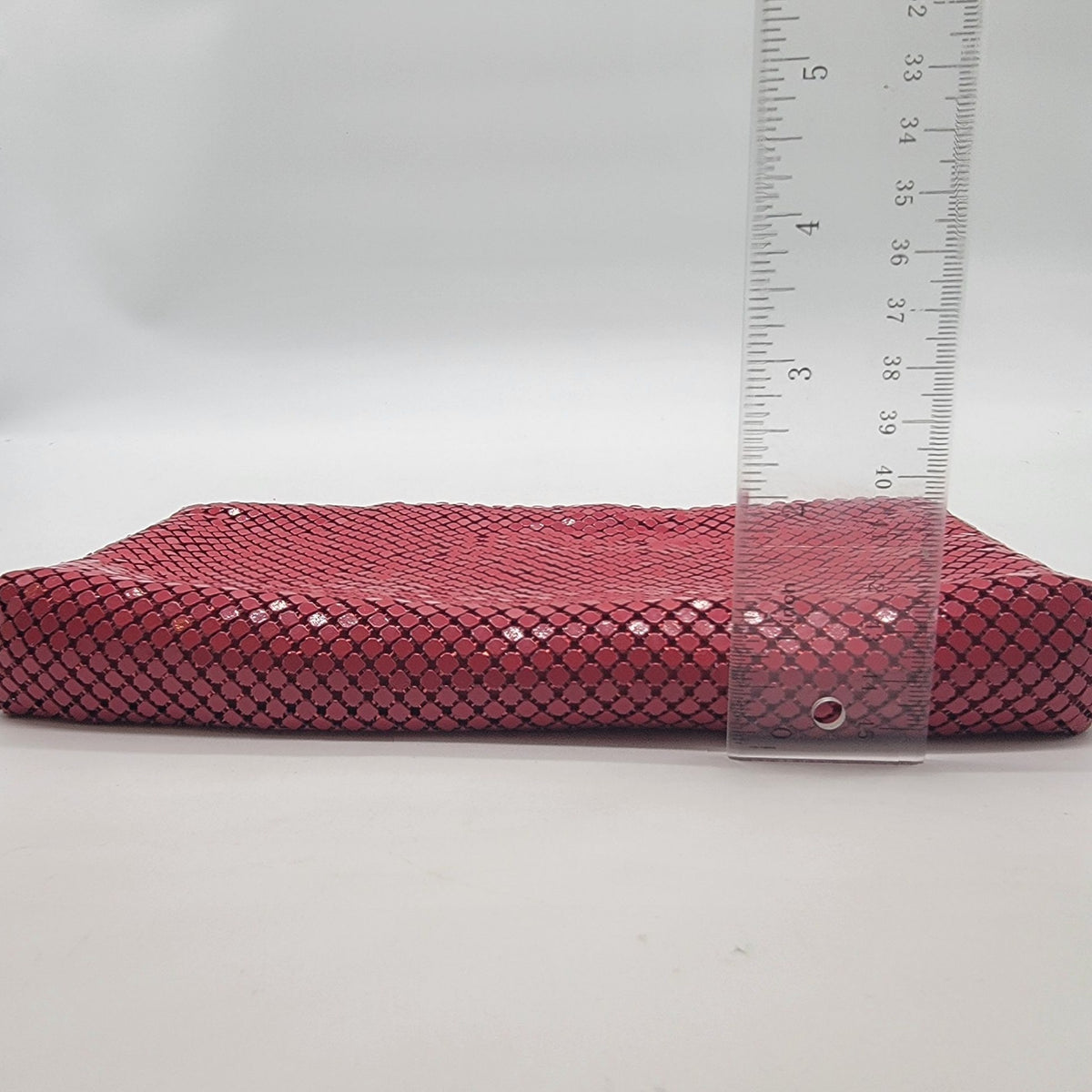 1980s Red Mesh Whiting & Davis Clutch Purse