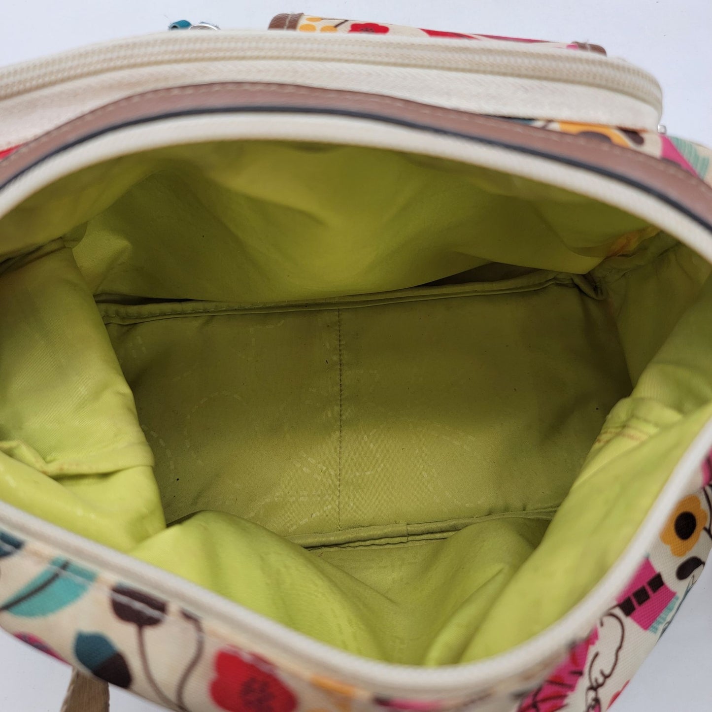 Lily Bloom Cat Print Organizer Crossbody Purse Adjustable Strap