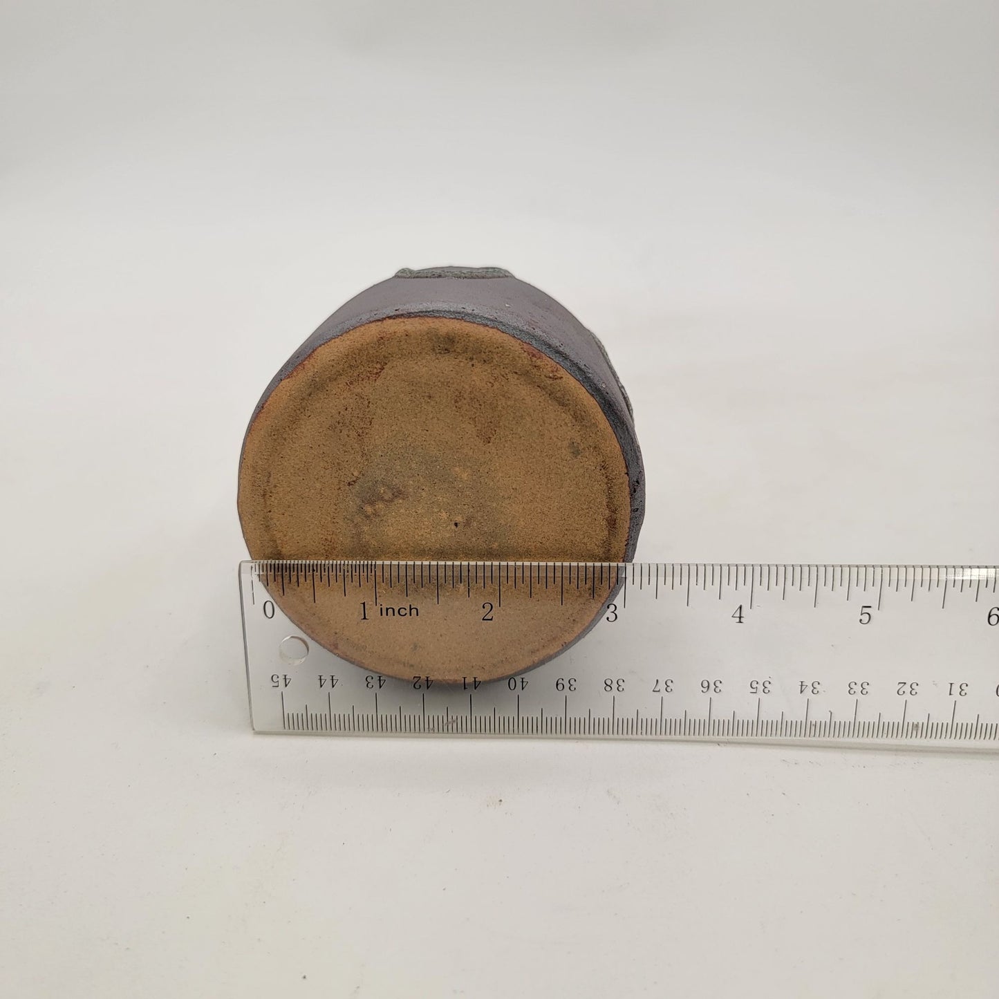 Vintage Handmade Raku Pottery Vase With Unique Textured Design