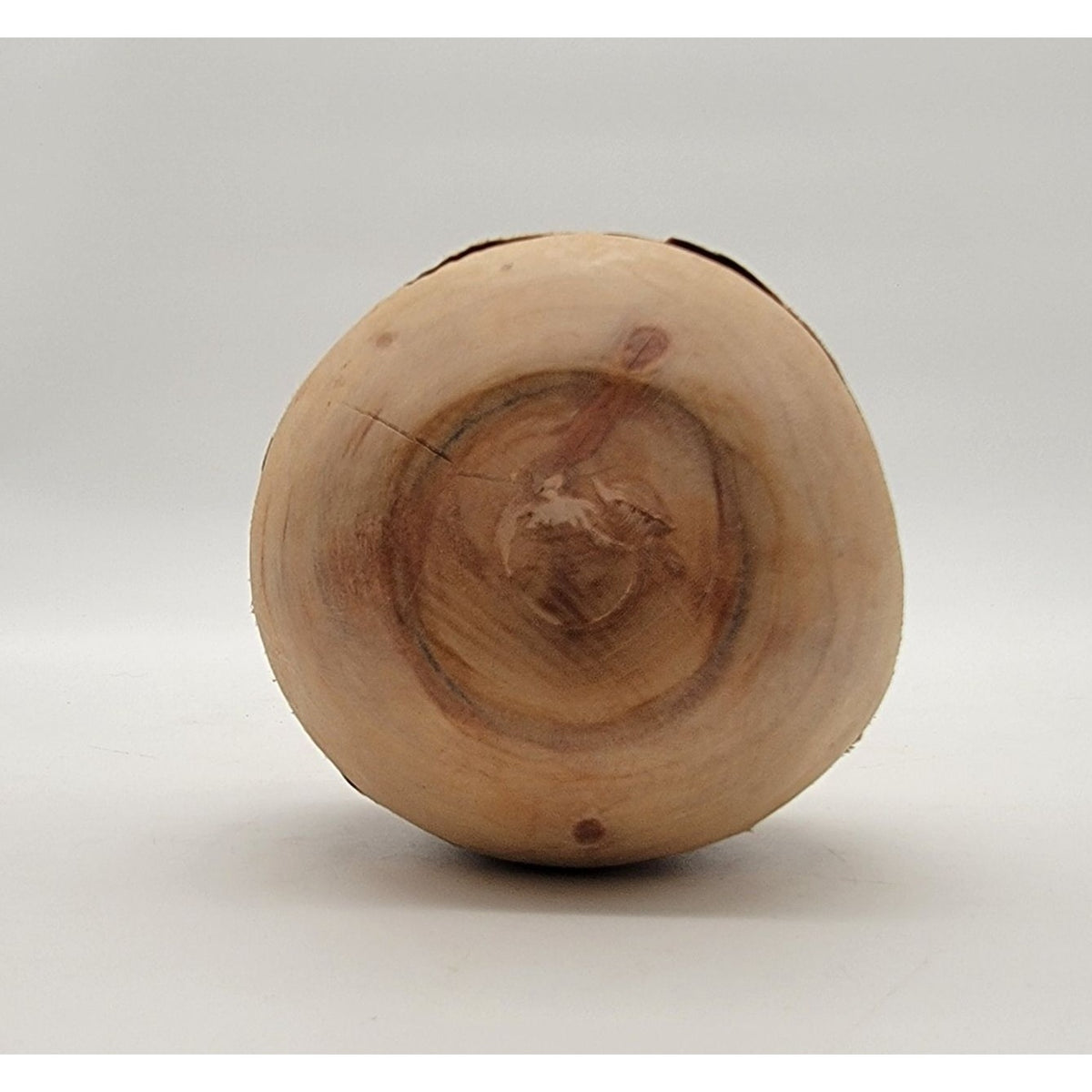 Pier 1 Raw Bark Wood Apple Sculpture