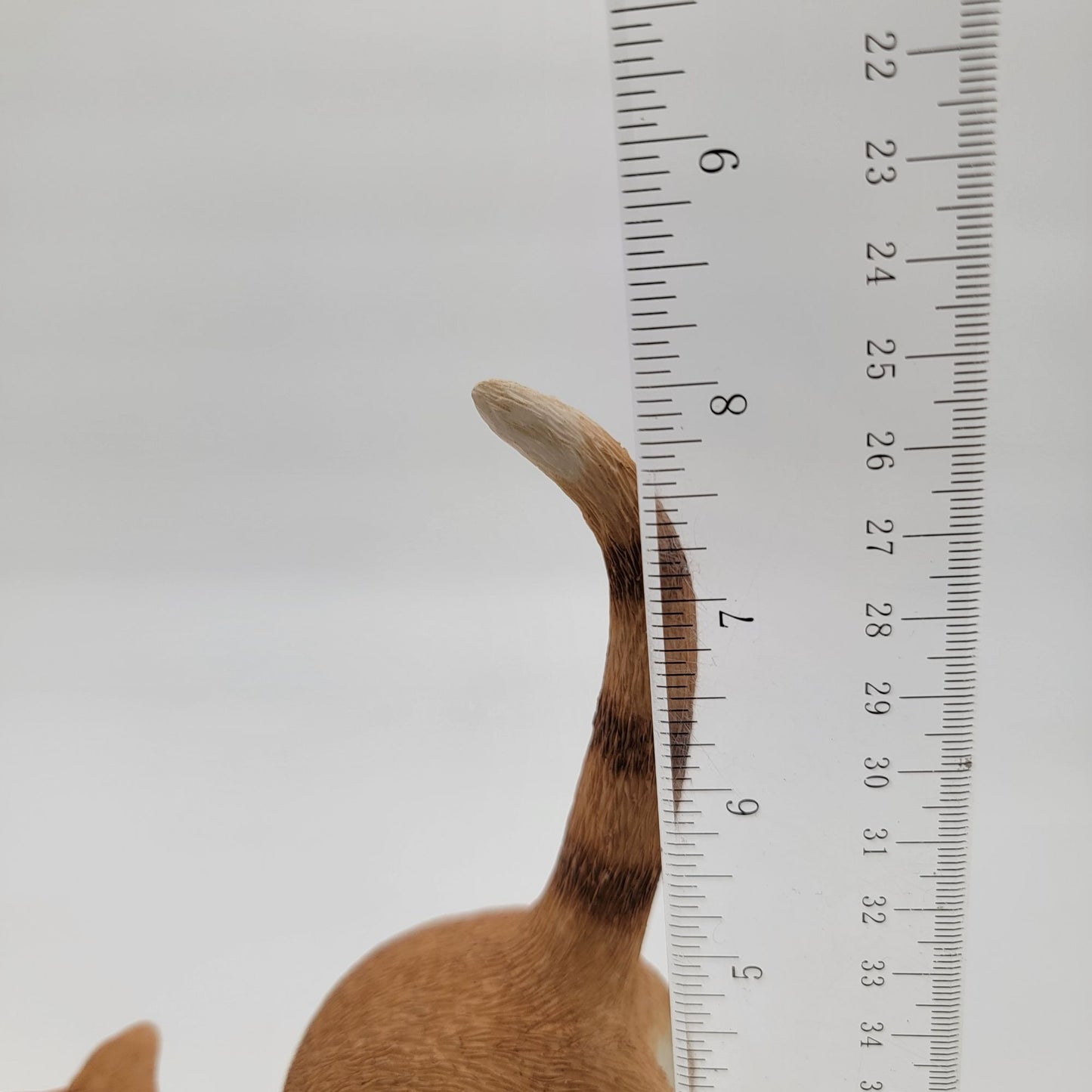 Sherratt & Simpson Medium Stretching Tabby & White Cat Figurine