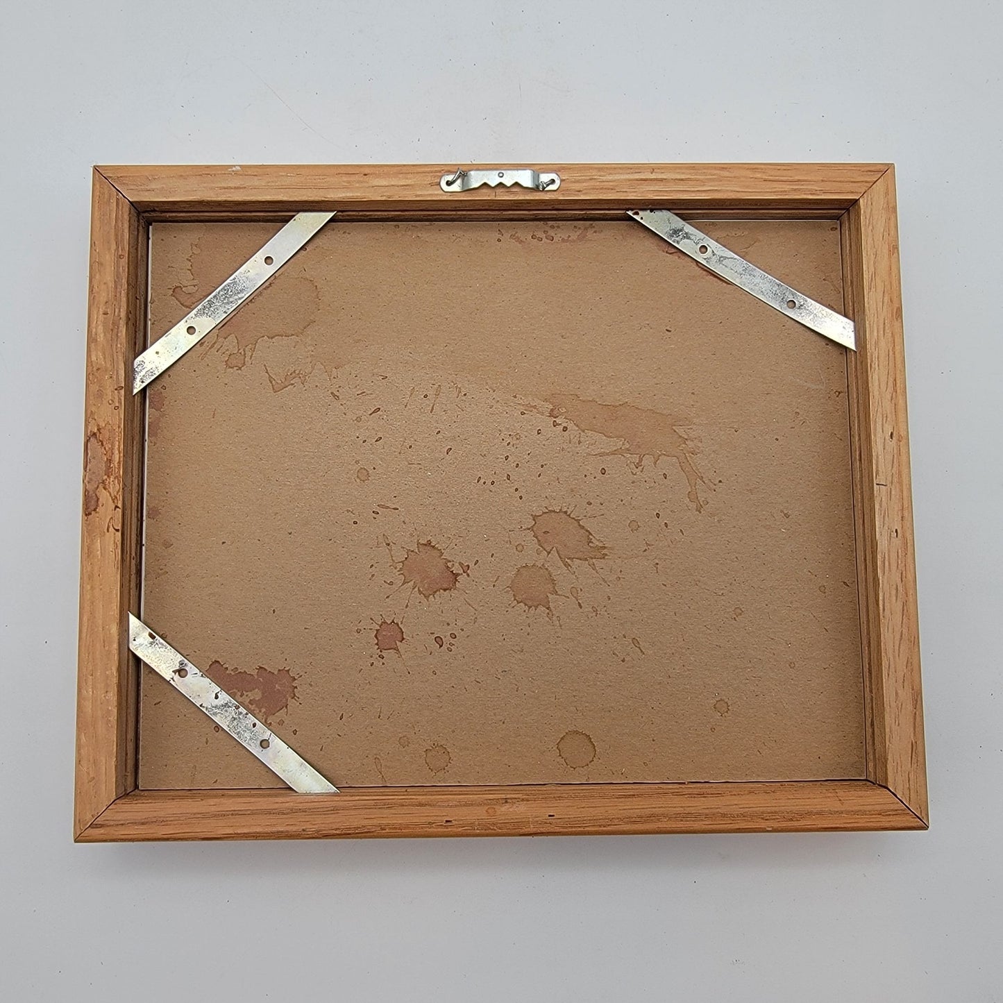 Vintage Sleeping Foxes Oak Framed Print