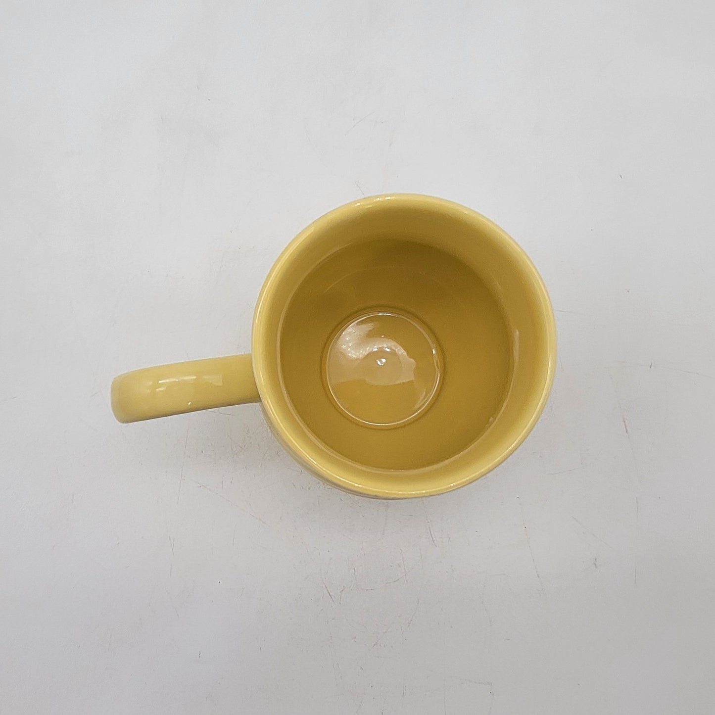 Temp-Tations Woodland Yellow Swirl Set Of 6 Ceramic Mugs 14 Oz