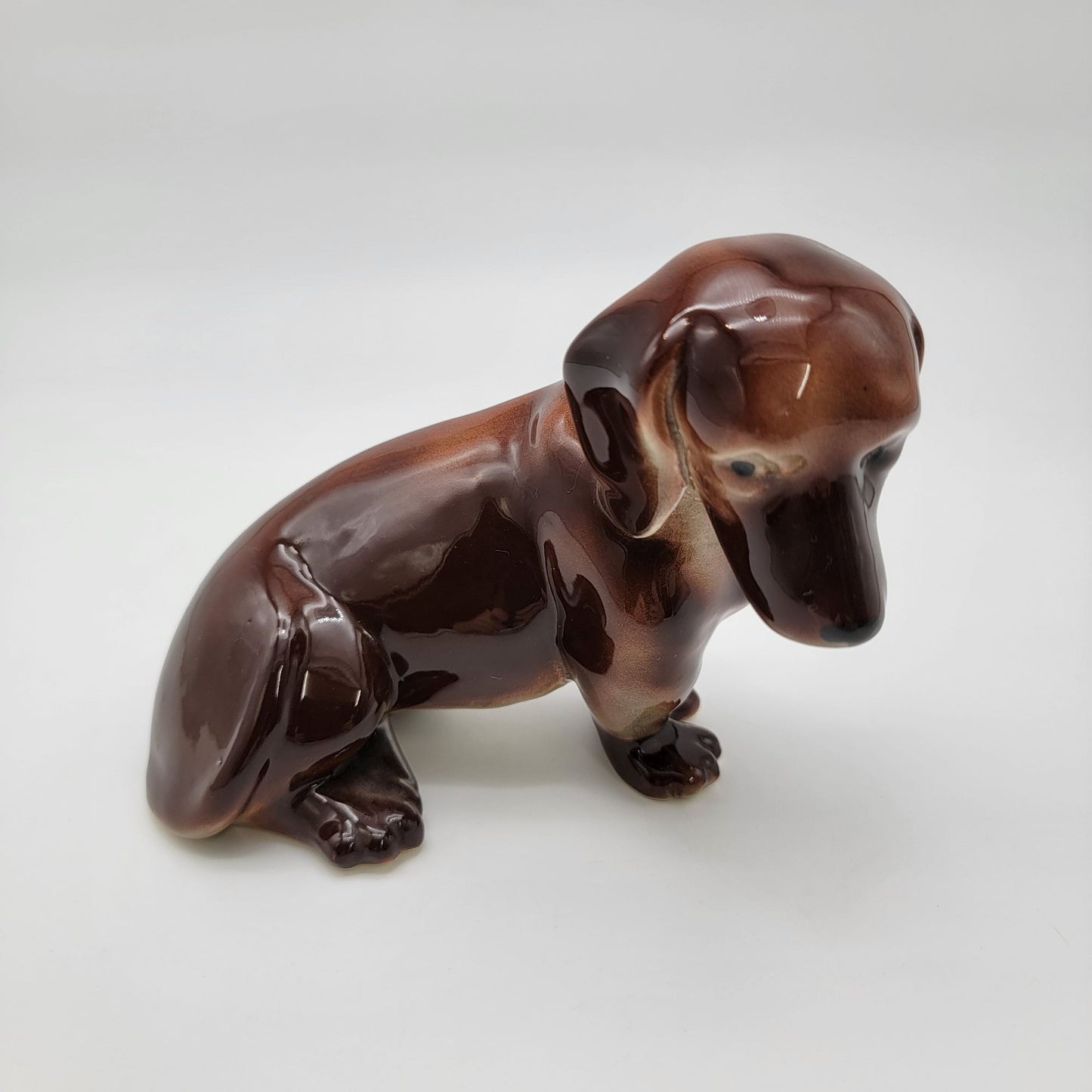 Vintage Large Porcelain Dachshund Dog Figurine