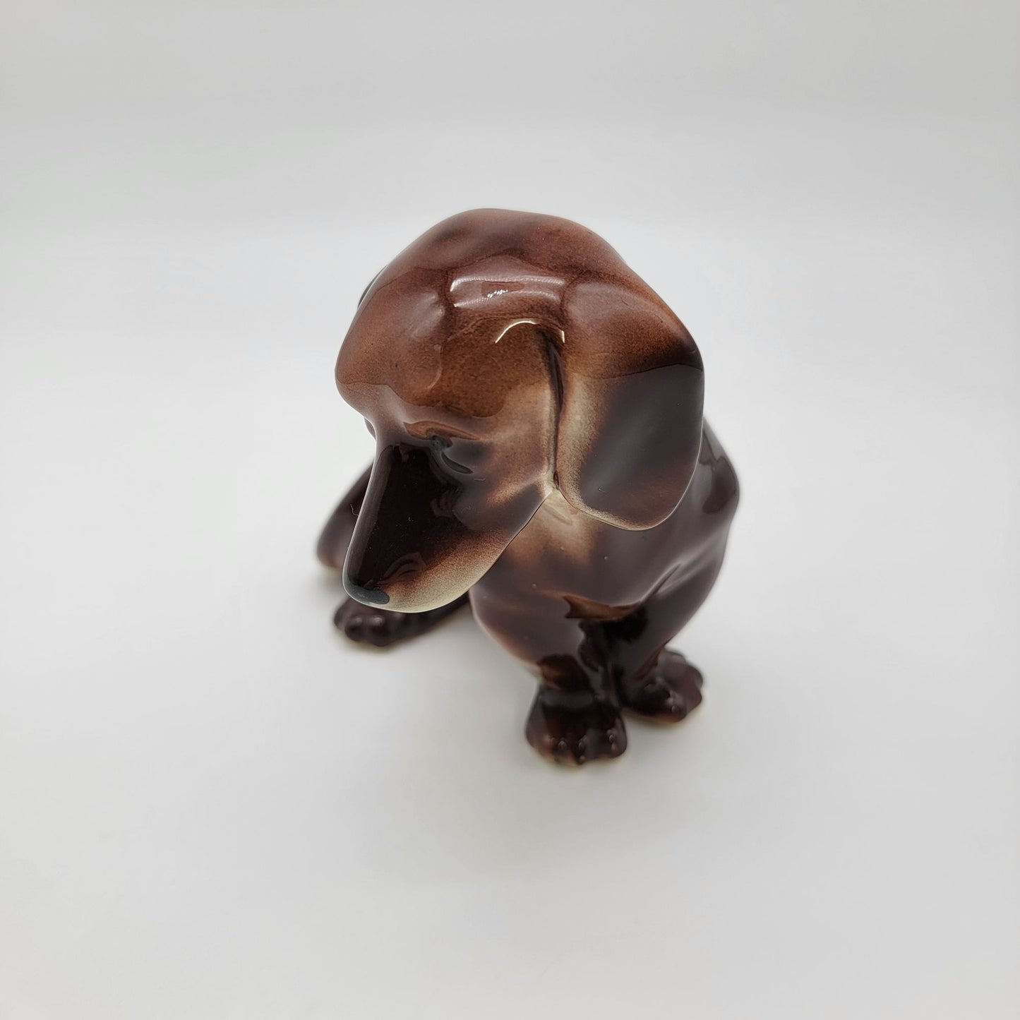 Vintage Large Porcelain Dachshund Dog Figurine