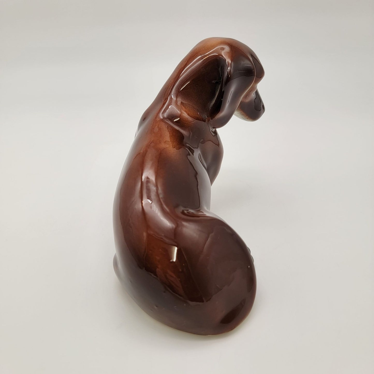 Vintage Large Porcelain Dachshund Dog Figurine