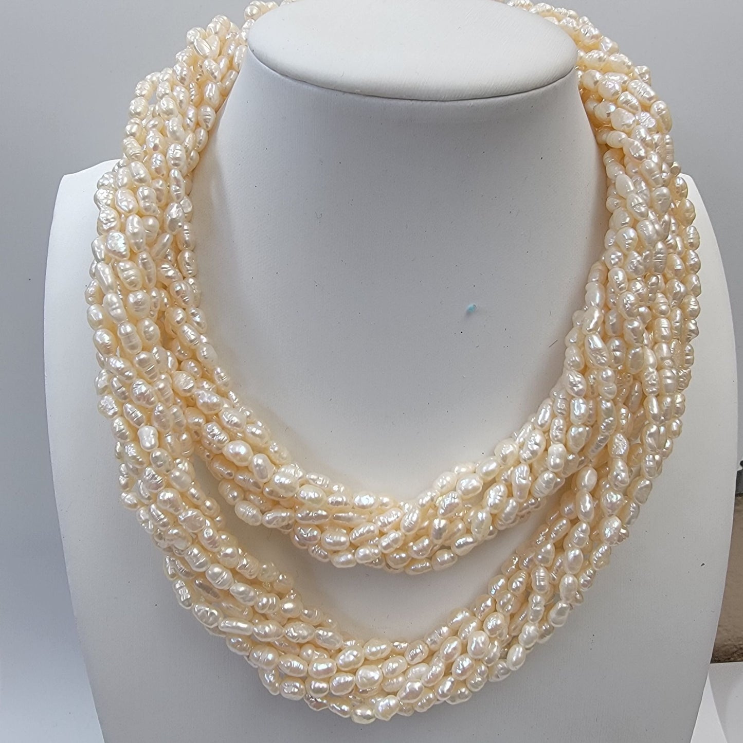 Vintage Multi-Strand Baroque Freshwater Pearls Necklace