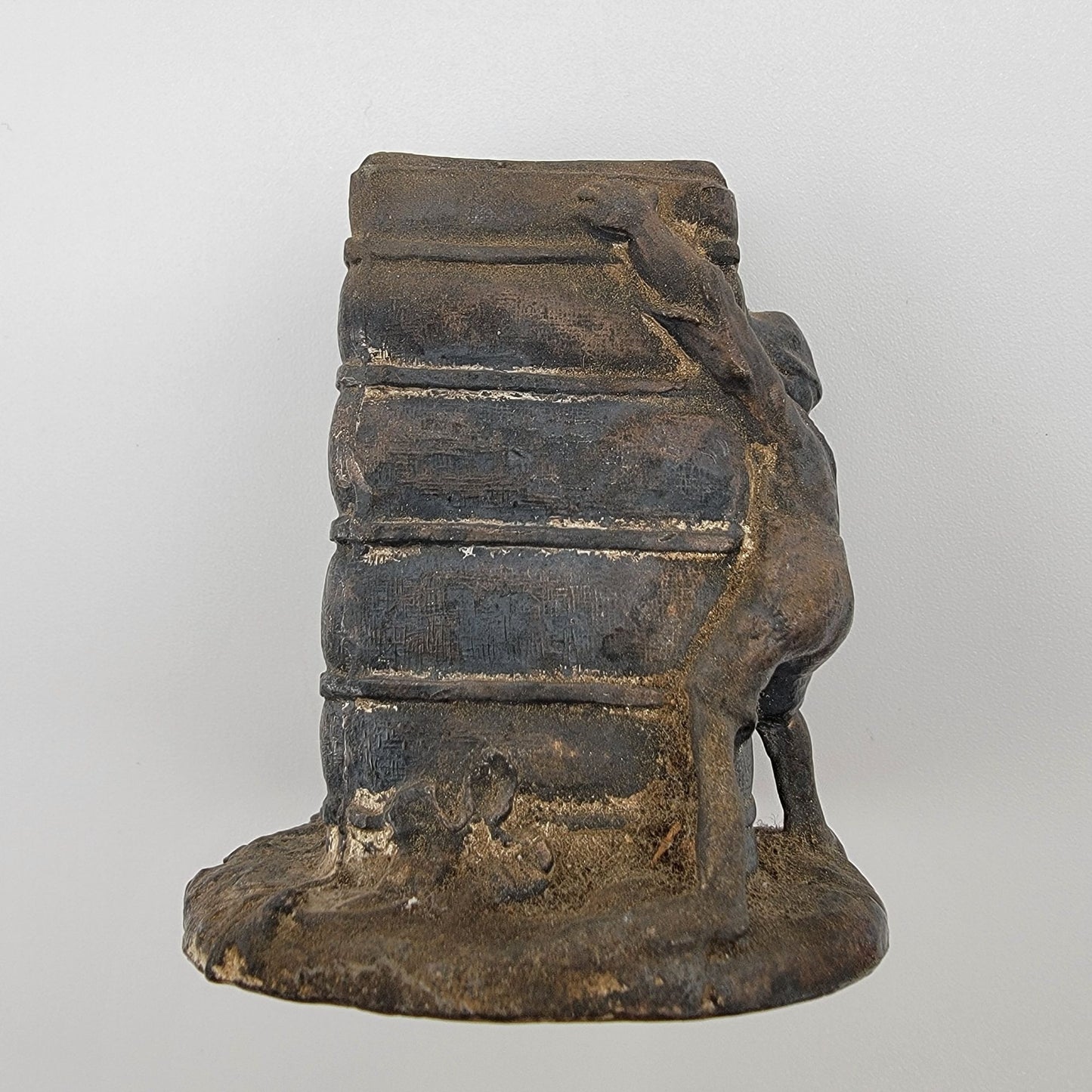 Antique 1884 Cast Metal Match Holder Spill Vase New Orleans Industrial and Cotton Centennial Expo