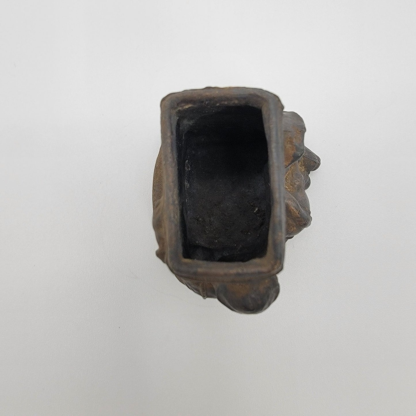 Antique 1884 Cast Metal Match Holder Spill Vase New Orleans Industrial and Cotton Centennial Expo