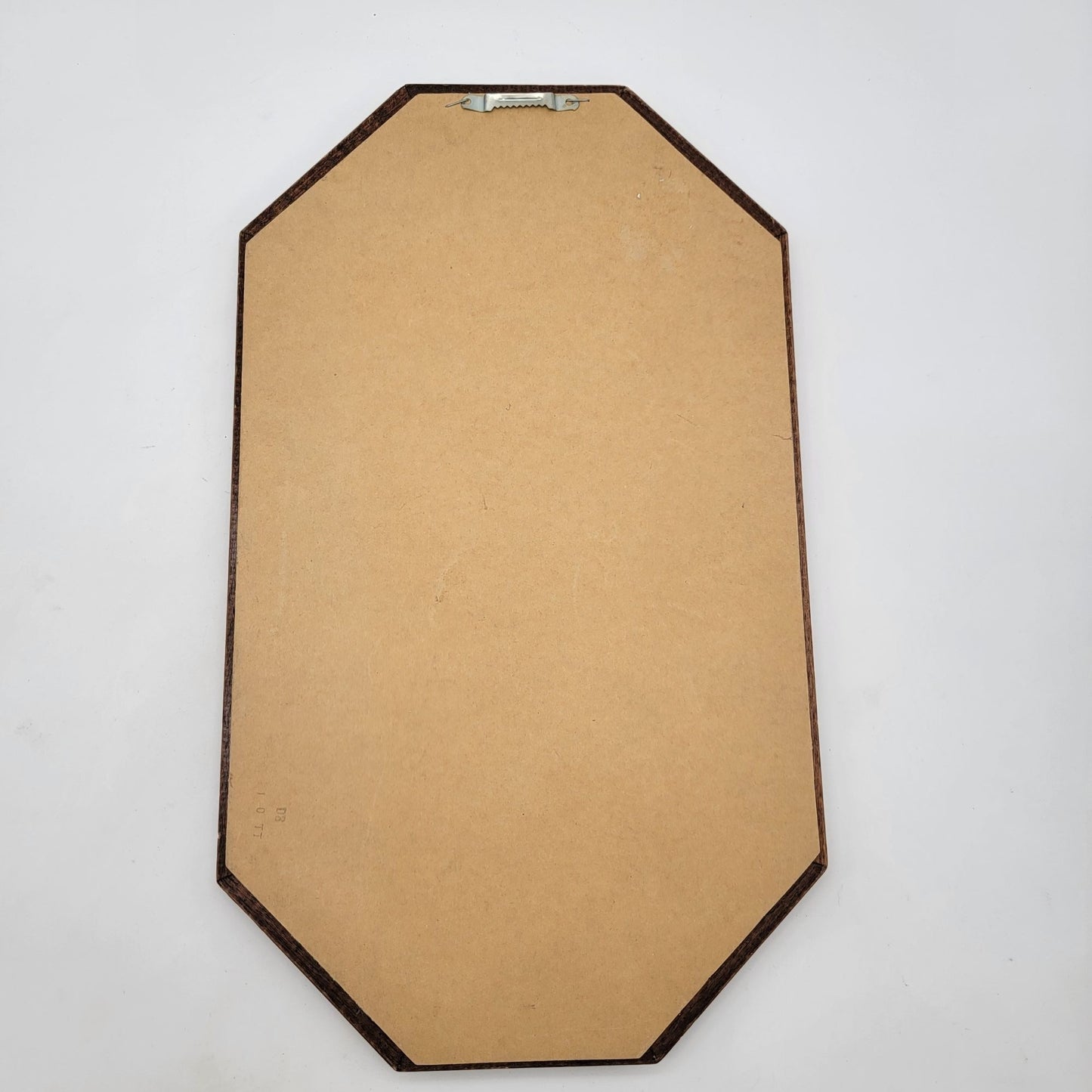 Vintage Margie Morrow Hummingbird Print In Octagonal Oak Frame