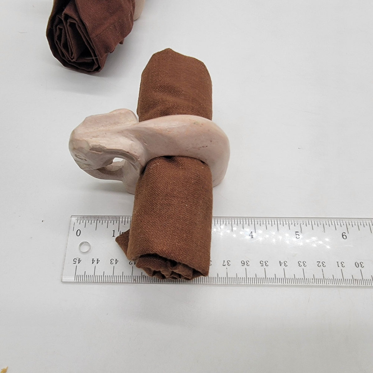 Vintage Carved Soapstone Animal Napkin Rings Set Of 4