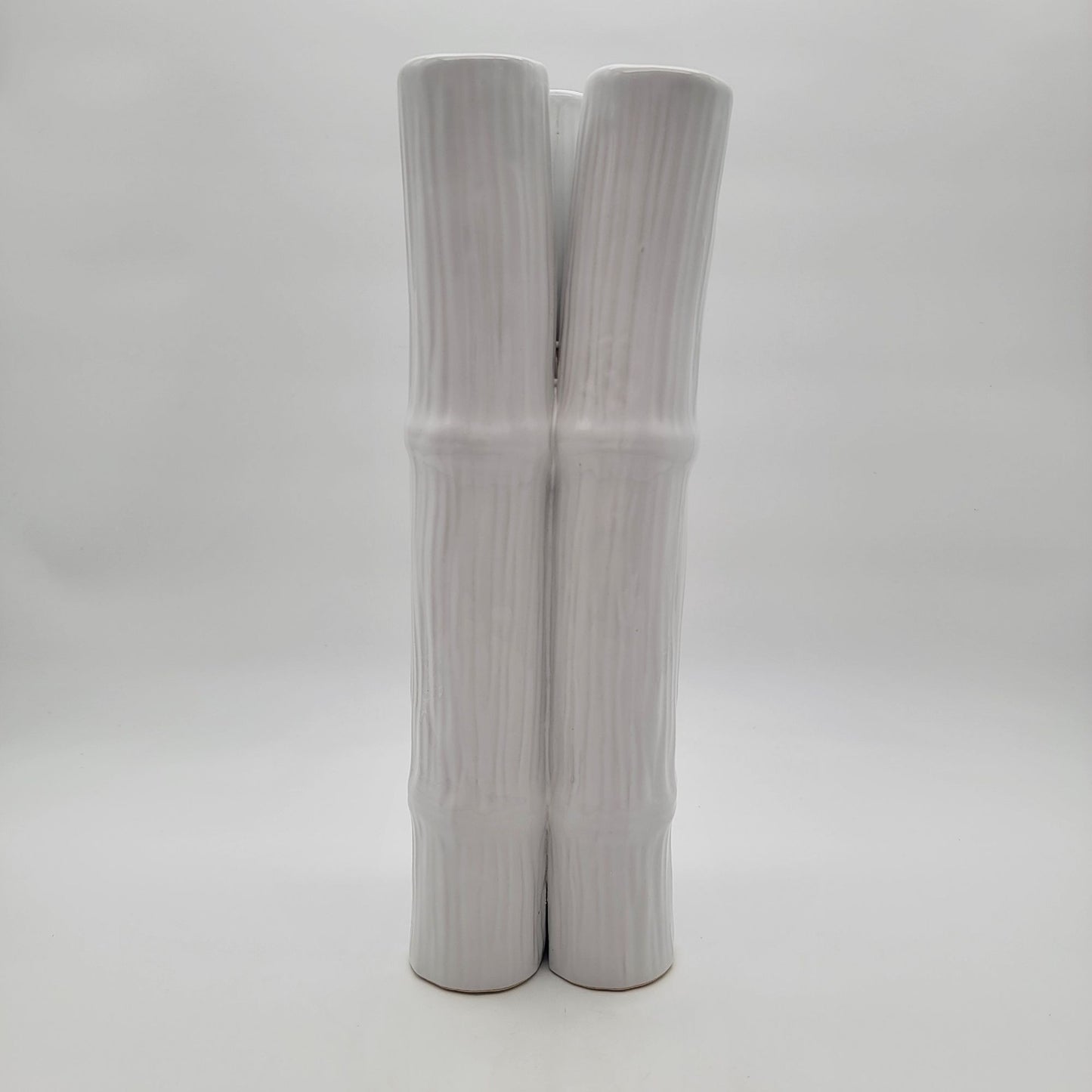 Z Gallerie White Triple Bamboo Vase