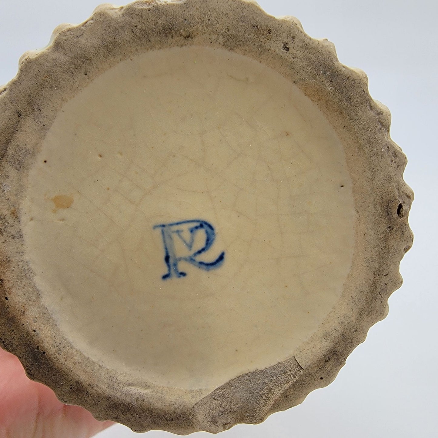 Antique 1916 Roseville Donatello Art Pottery Cherub Vase 109-12