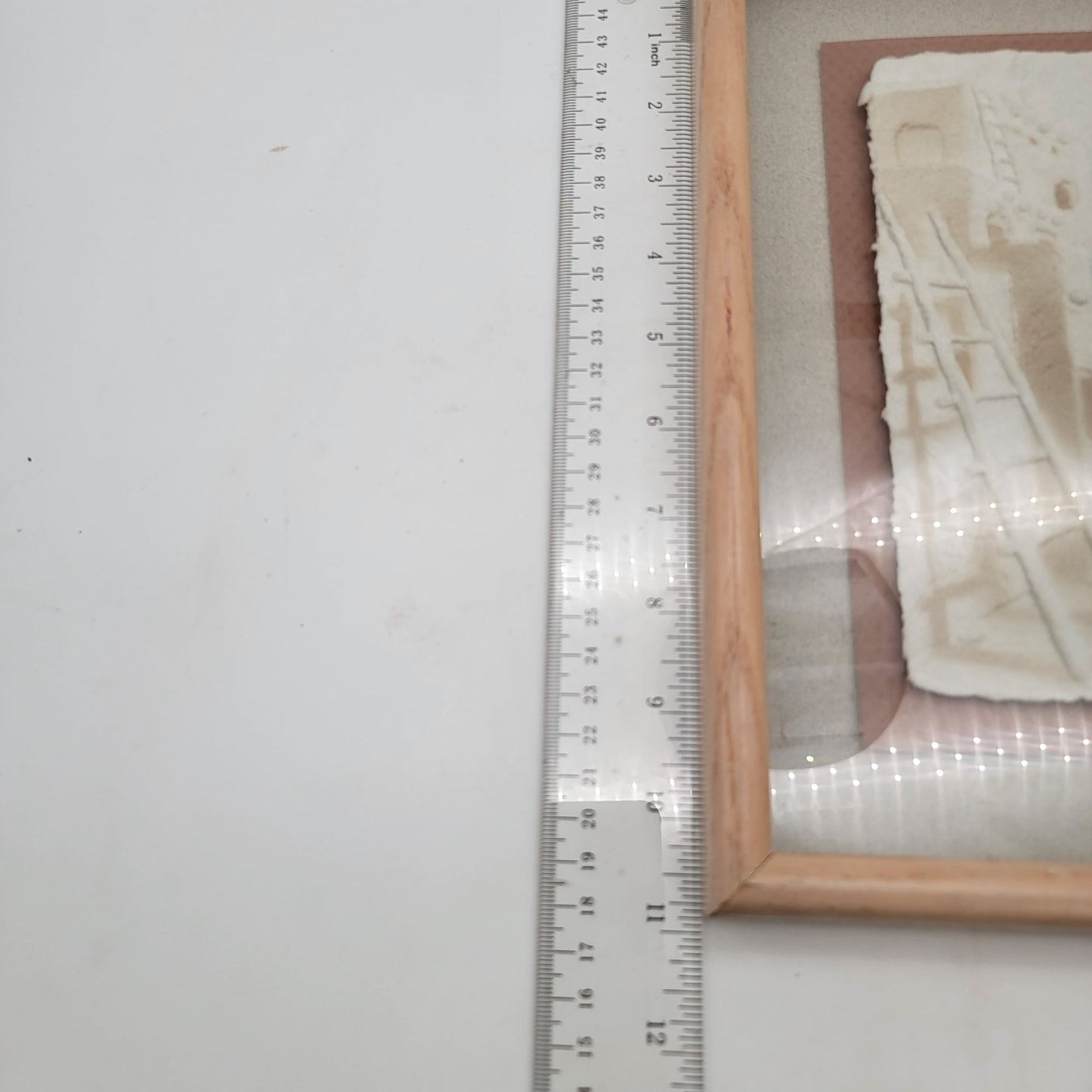 Figi Graphics Wesley Smith Cast Paper Art Framed Wall Decor 3D Pueblo Scene