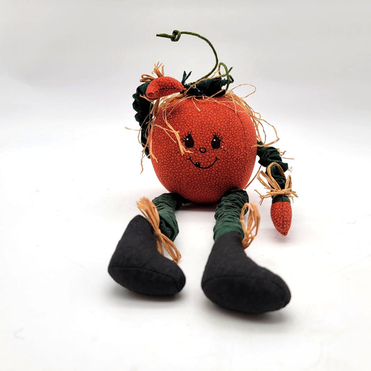 Vintage Tender Heart Treasures Pumpkin Shelf Sitter