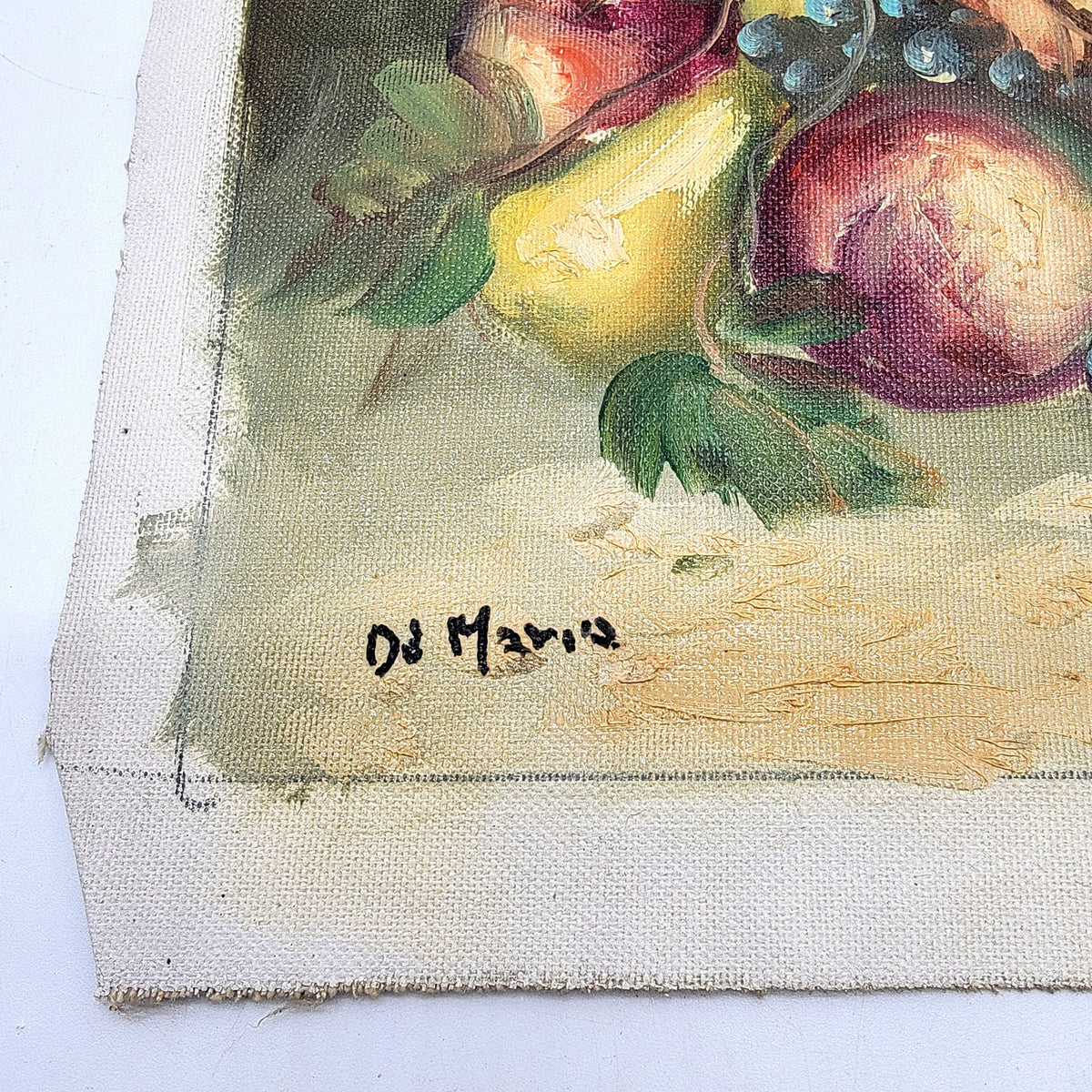 Fruit Still Life Original Oil Painting On Canvas Signed
