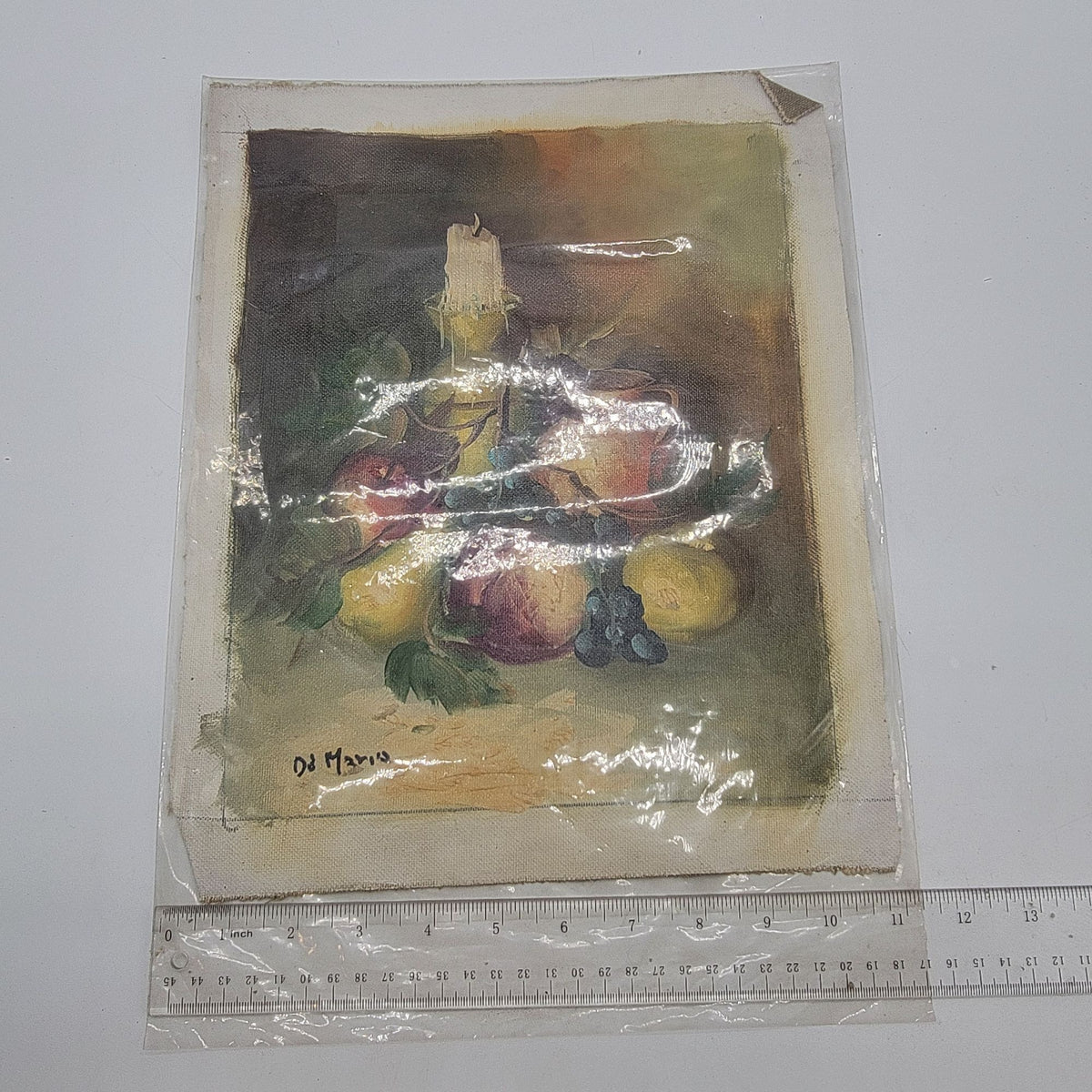 Fruit Still Life Original Oil Painting On Canvas Signed