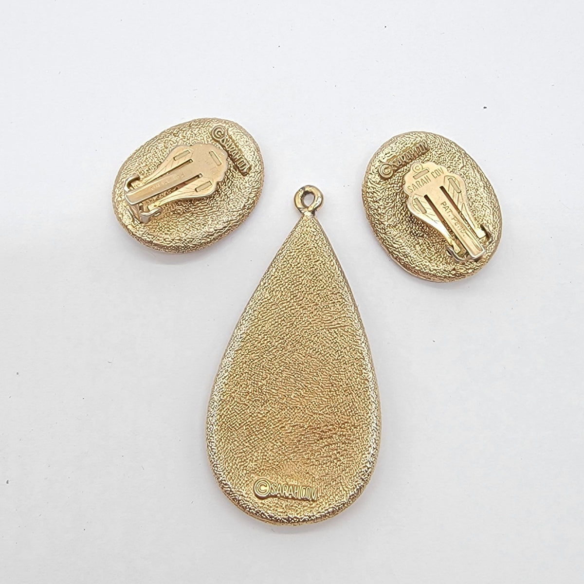 1959 Sarah Coventry Sultana Pendant & Clip-On Earrings Set