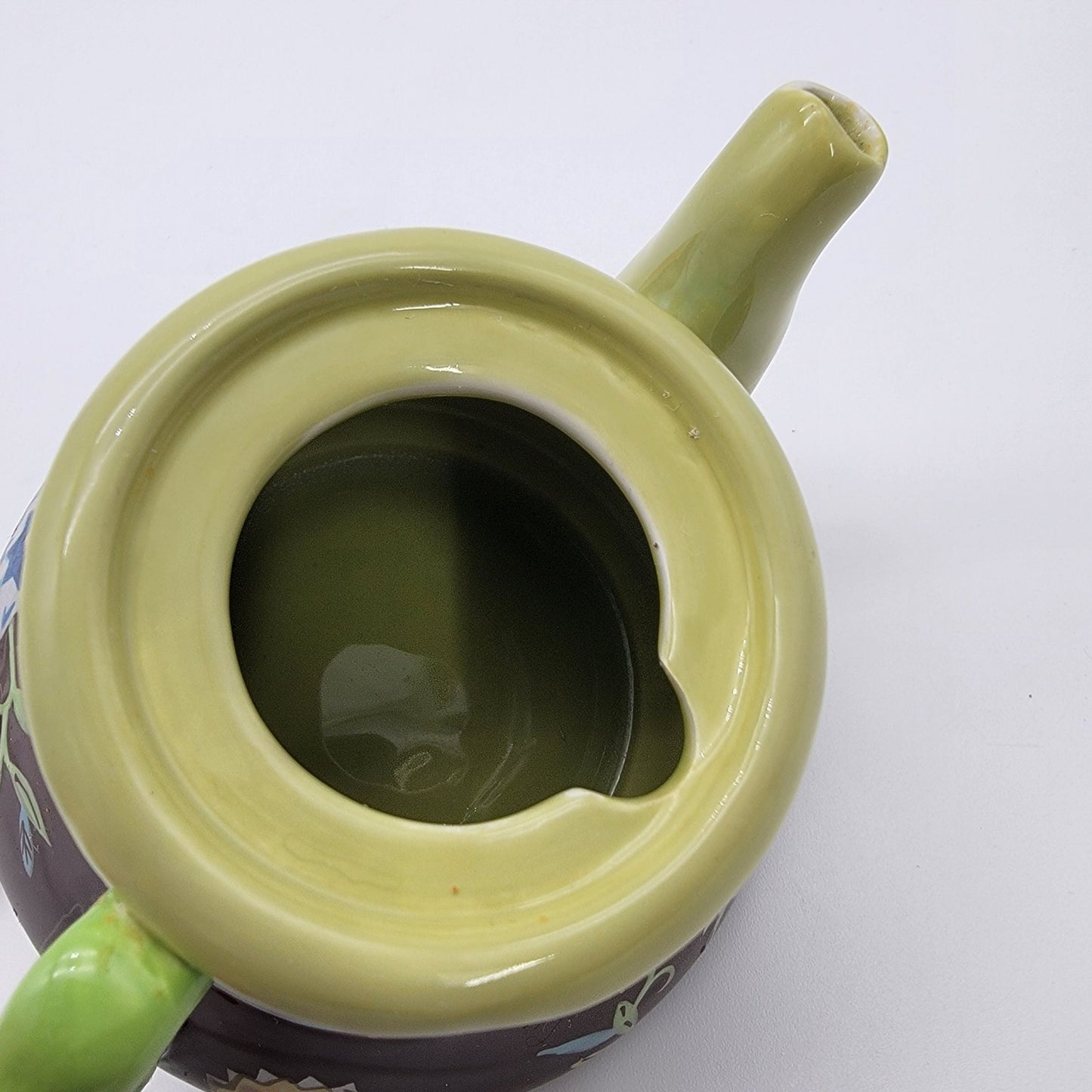 Tracy Porter Julianna Collection Single Serve Teapot With Goldfish & Floral Design