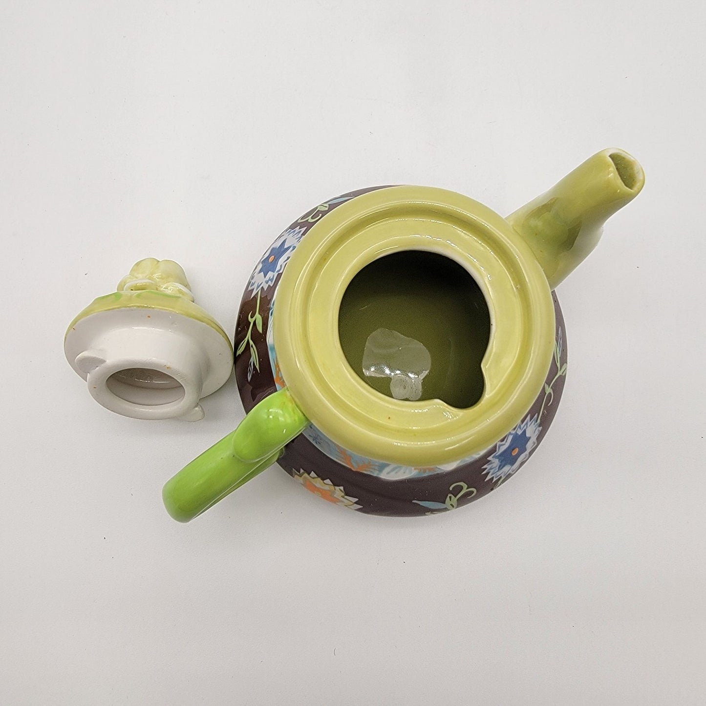 Tracy Porter Julianna Collection Single Serve Teapot With Goldfish & Floral Design