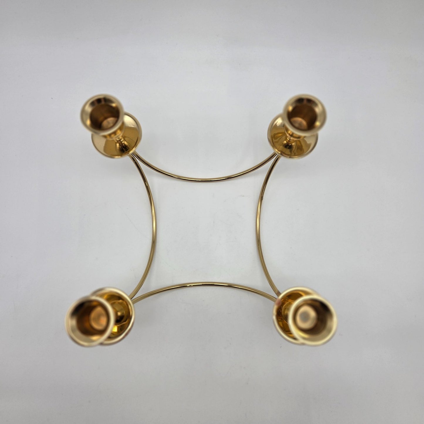 Quartet Brass Candle Holder Candelabra Partylite