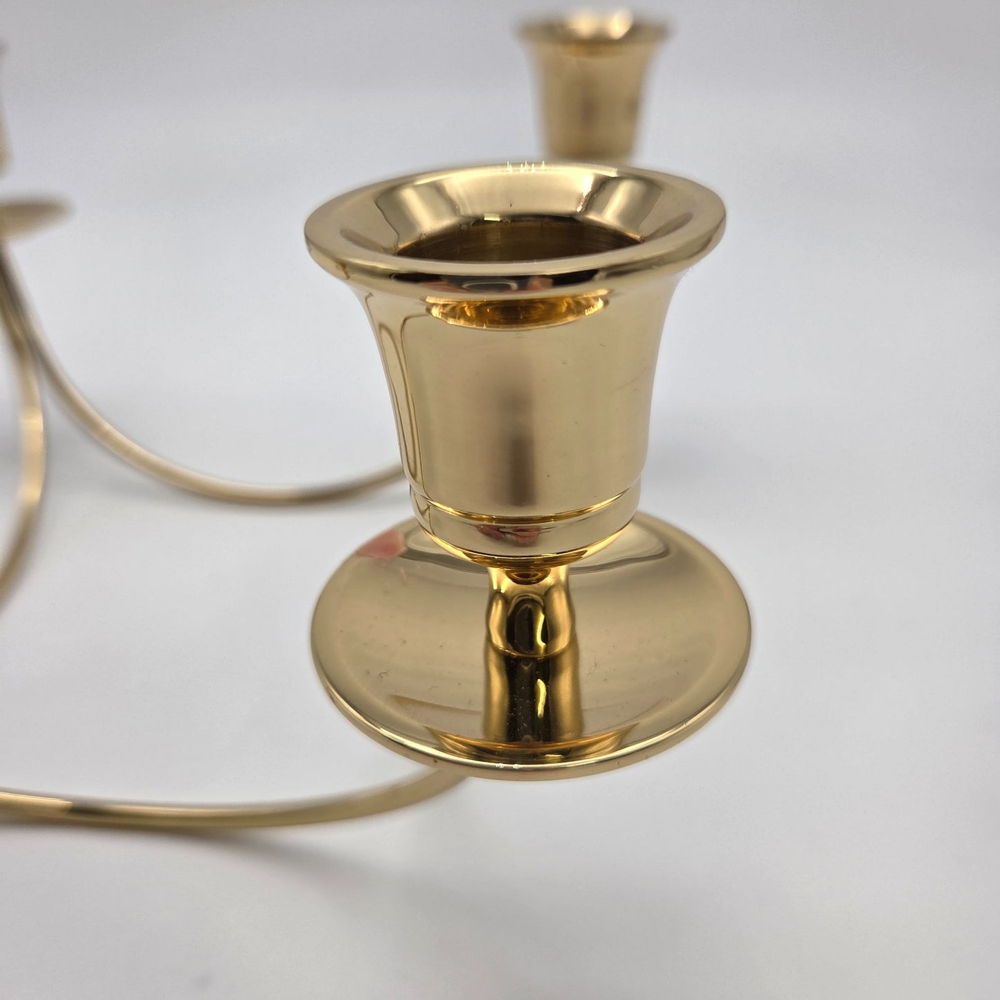 Quartet Brass Candle Holder Candelabra Partylite