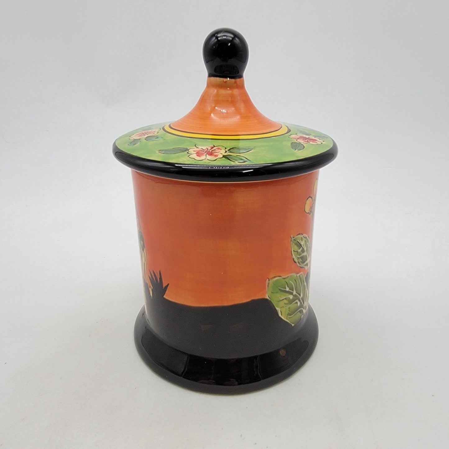 Vintage New West Indies Elephant Canister With Lid