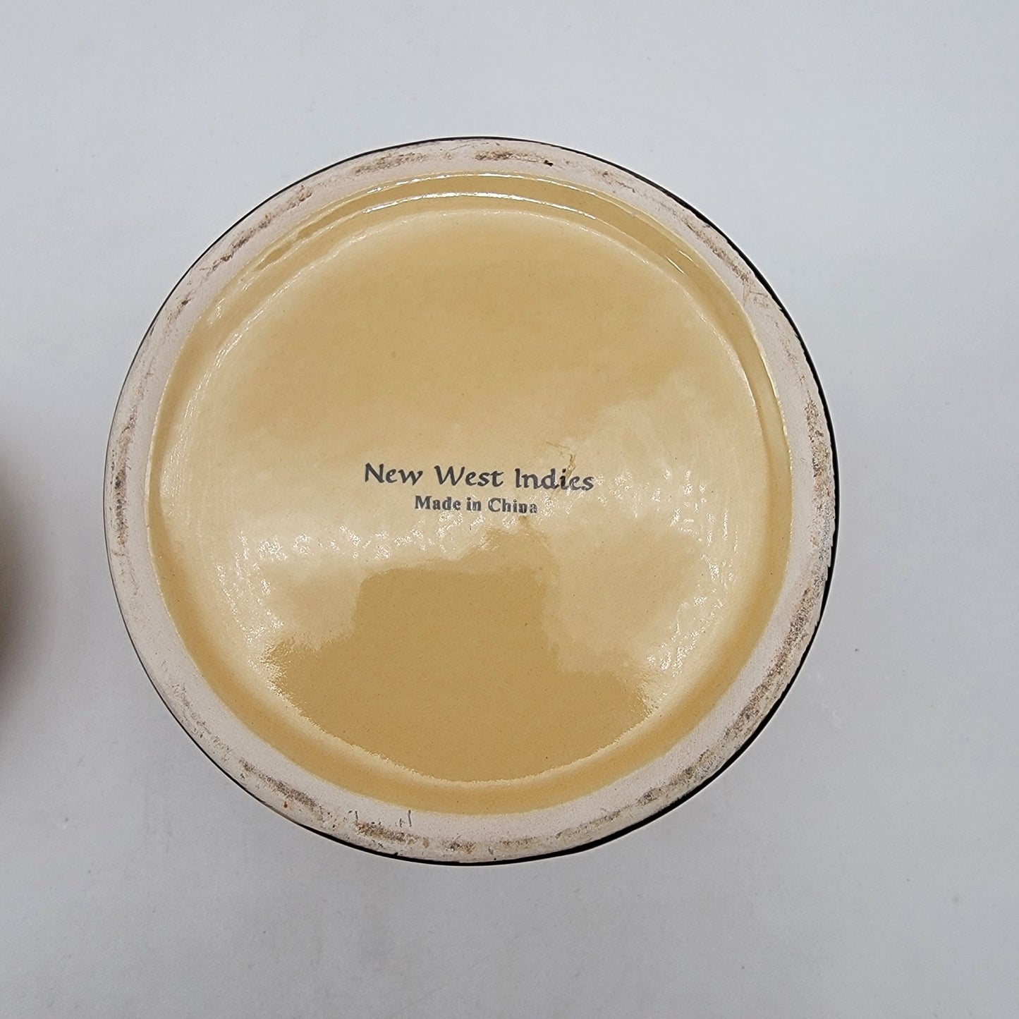 Vintage New West Indies Elephant Canister With Lid