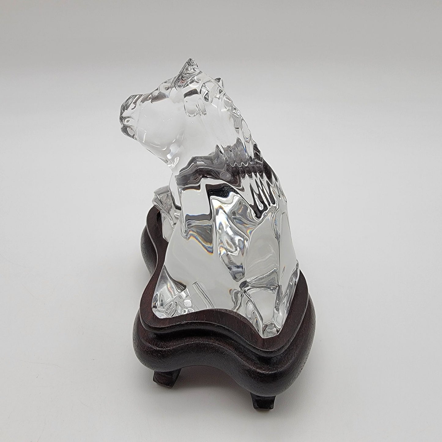 Baccarat Crystal Resting Foal Horse Sculpture