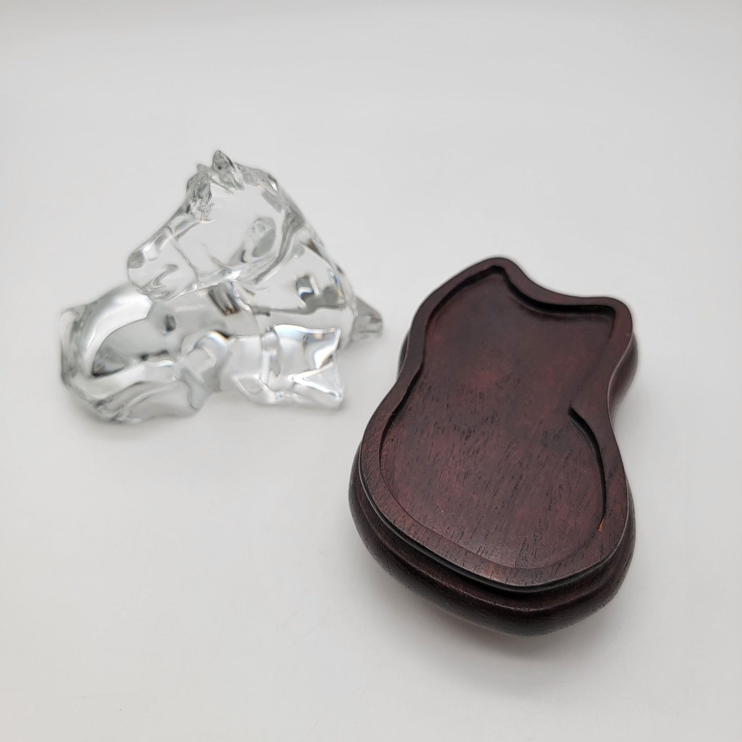 Baccarat Crystal Resting Foal Horse Sculpture