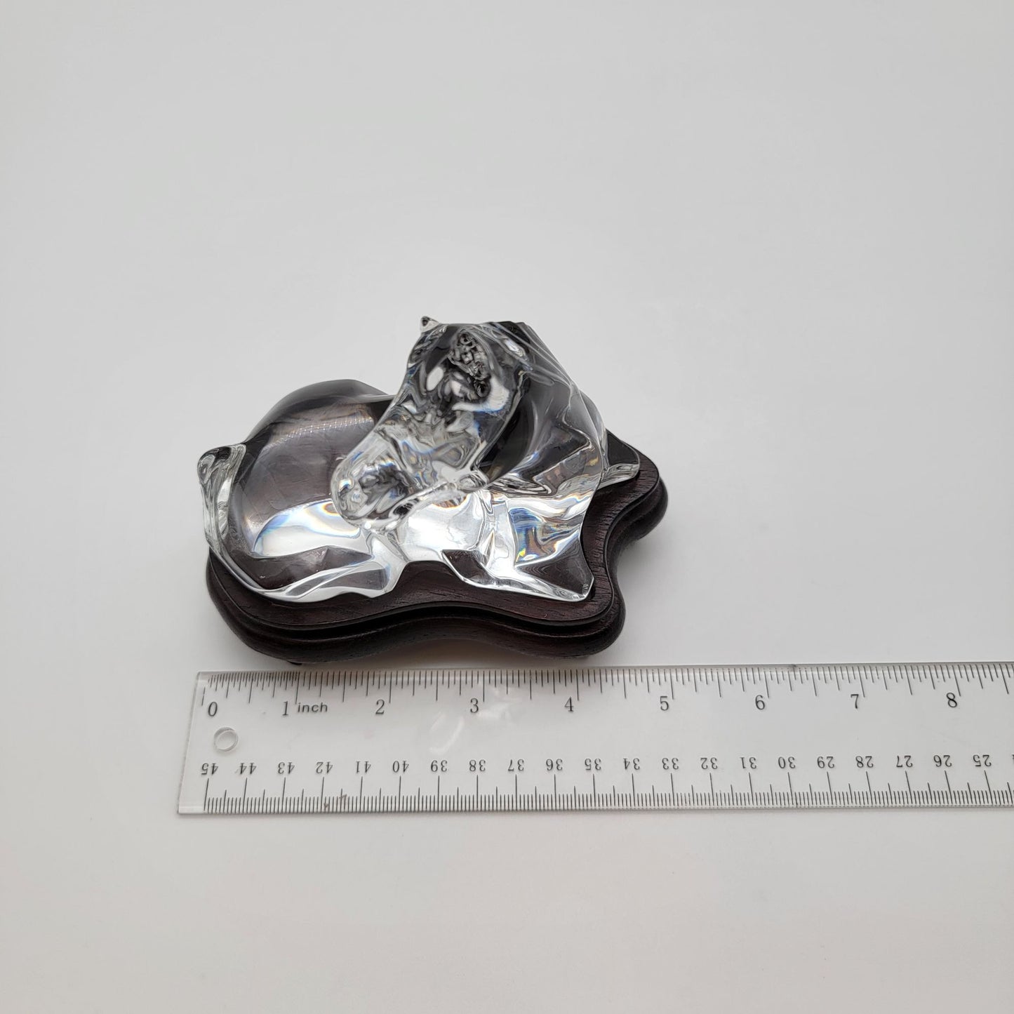 Baccarat Crystal Resting Foal Horse Sculpture