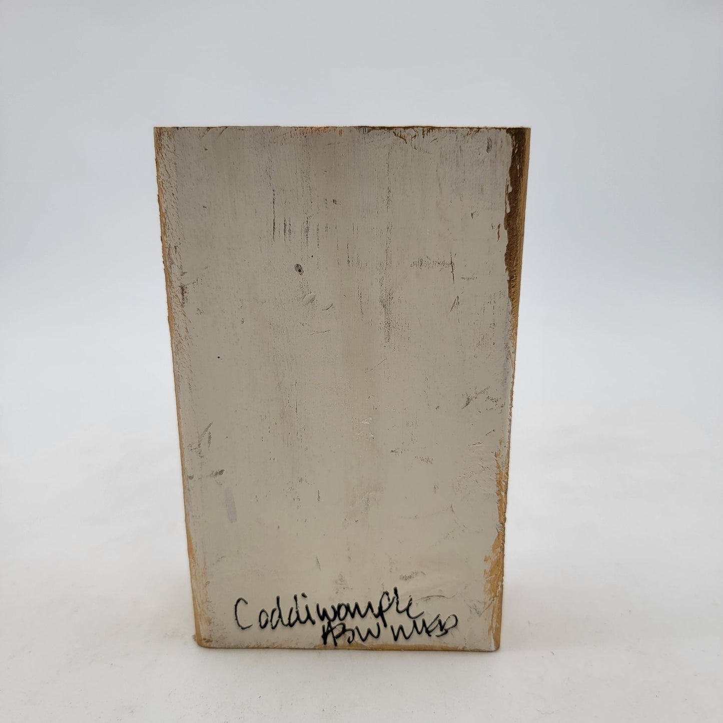 Hand-Painted Coddiwomple Cake Art Wood Block