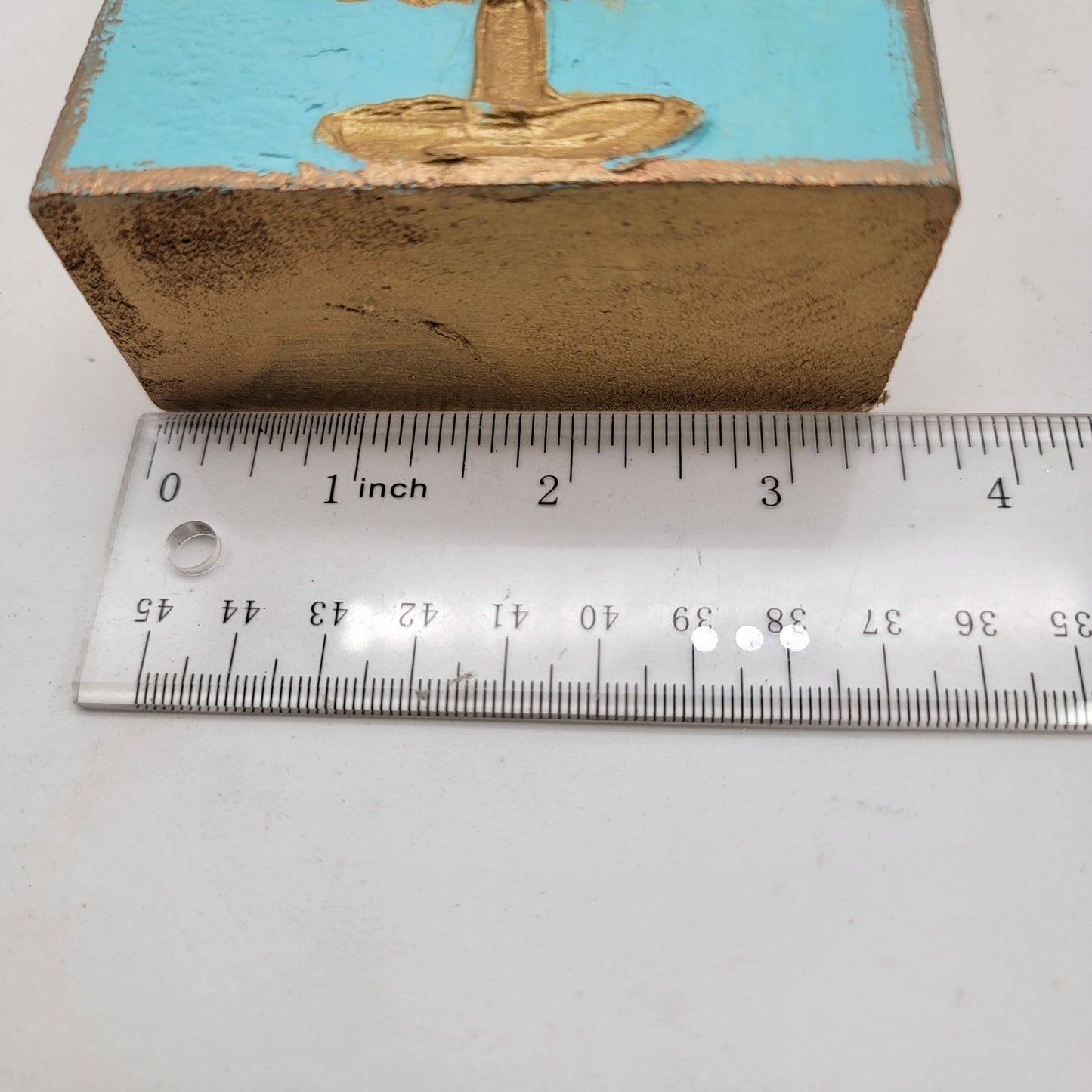 Hand-Painted Coddiwomple Cake Art Wood Block