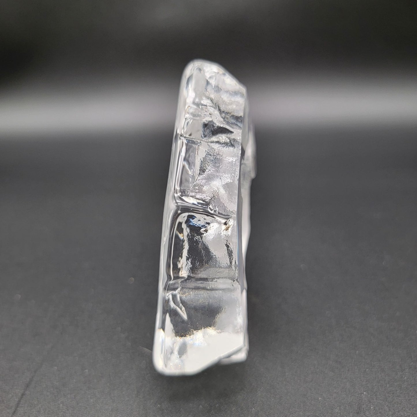 Mats Jonasson Crystal Grizzly Bear Paperweight Signed MJ Sweden 3795