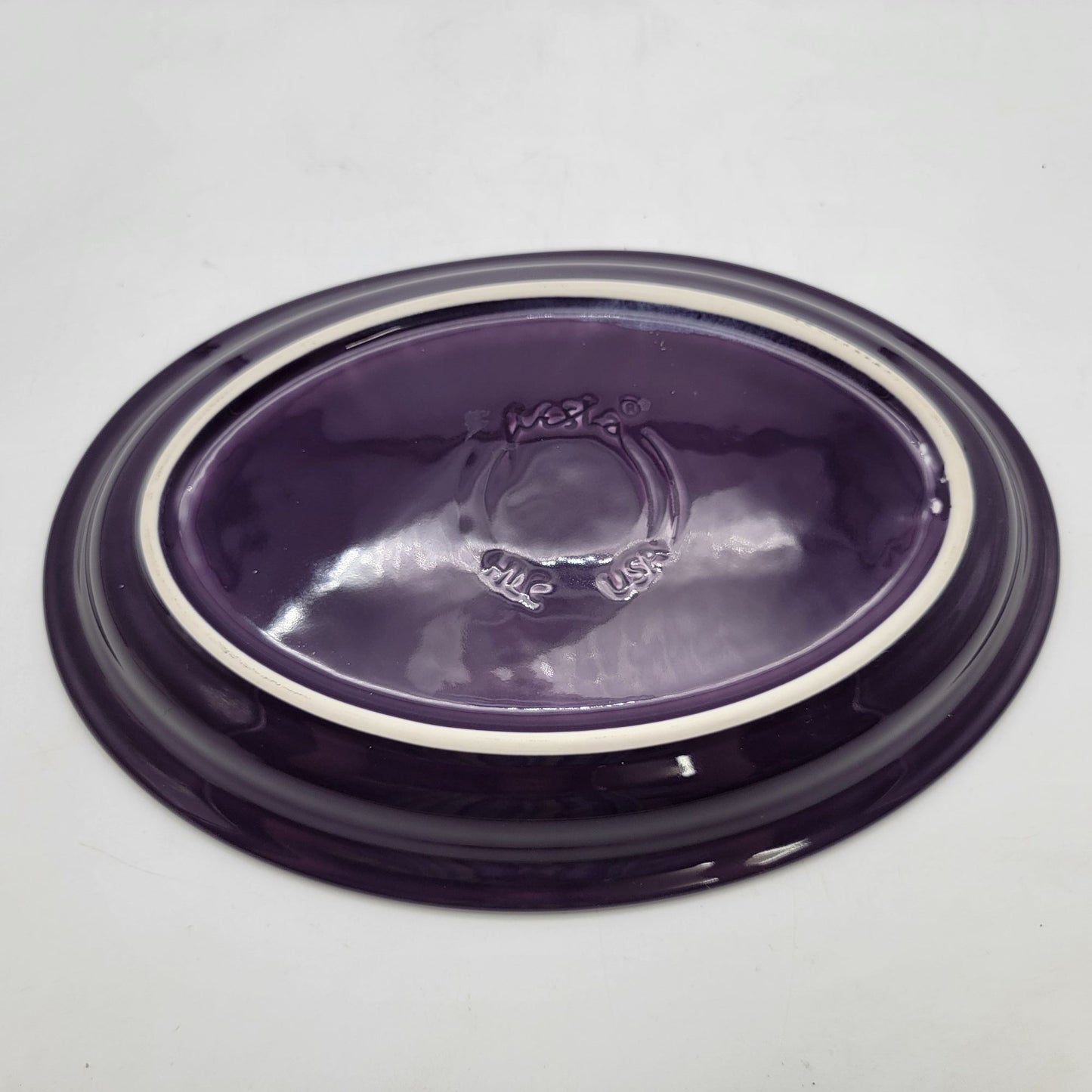 Fiesta Ware Large Oval Serving Platter Purple Made In USA