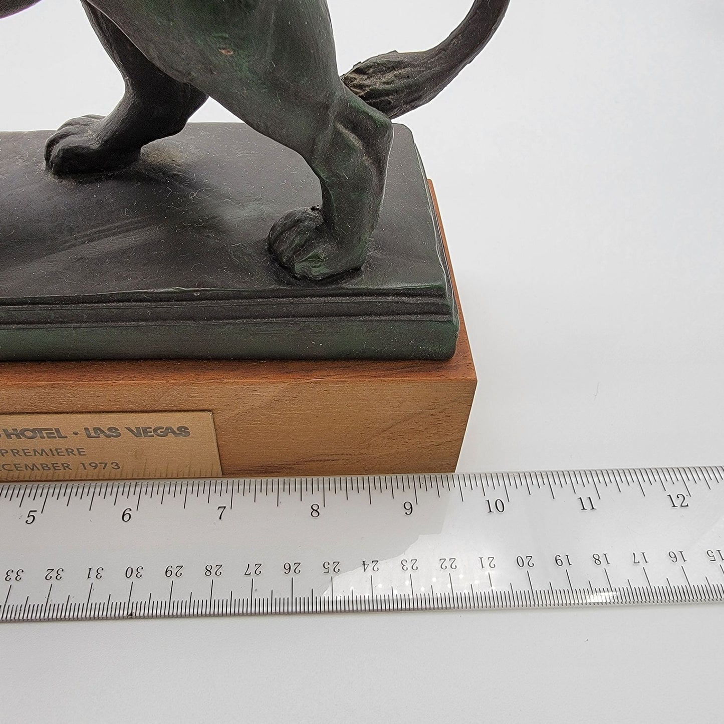 Vintage MGM Grand Hotel Premiere Walking Lion Sculpture - as found