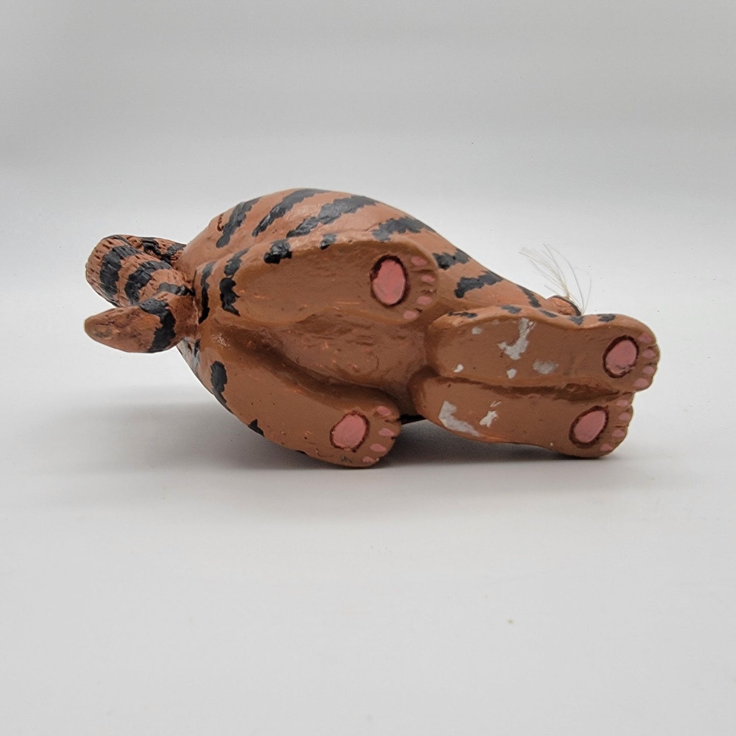 Tiger Cat Figurine By Vicki Thomas Striped Orange & Black