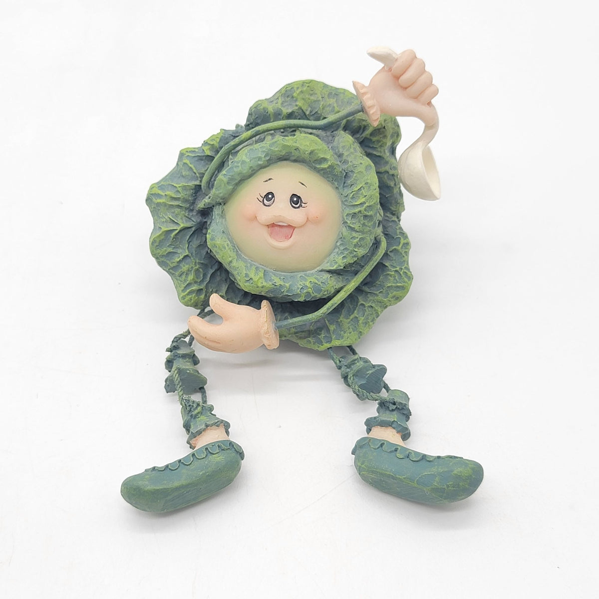 1980s Anthropomorphic Cabbage Shelf Sitter