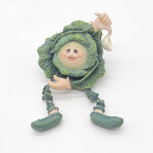 1980s Anthropomorphic Cabbage Shelf Sitter