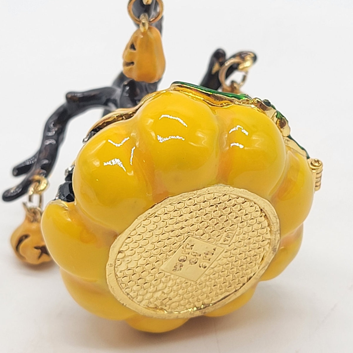 Objet D'Art Spooky Jack O Lantern Tree Trinket Box Artform No. 170