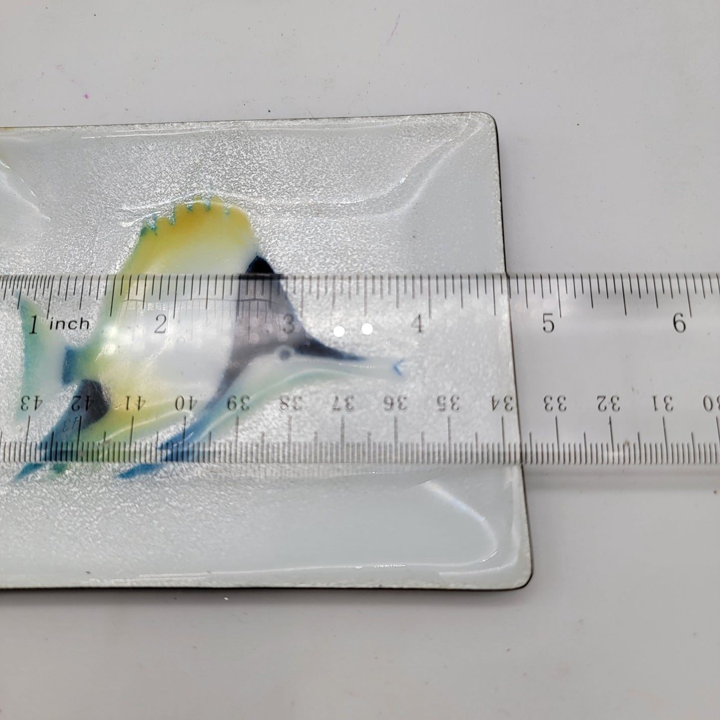 Vintage Japanese Tutanka Hinode Cloisonne Enamel Tray with Fish