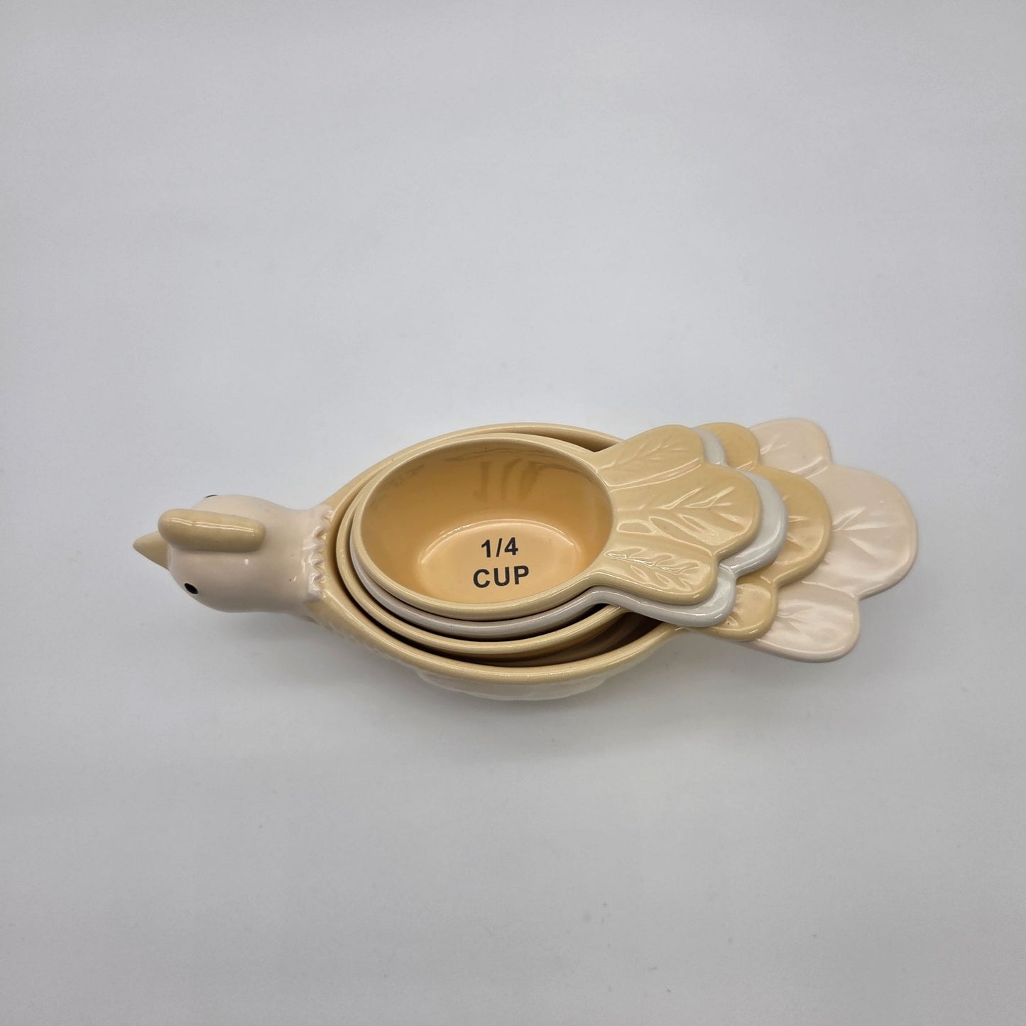 Vintage Chicken Measuring Cups Set of 4  THT Designs 2005