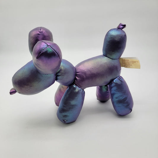 Metallic Purple Balloon Dog Plush