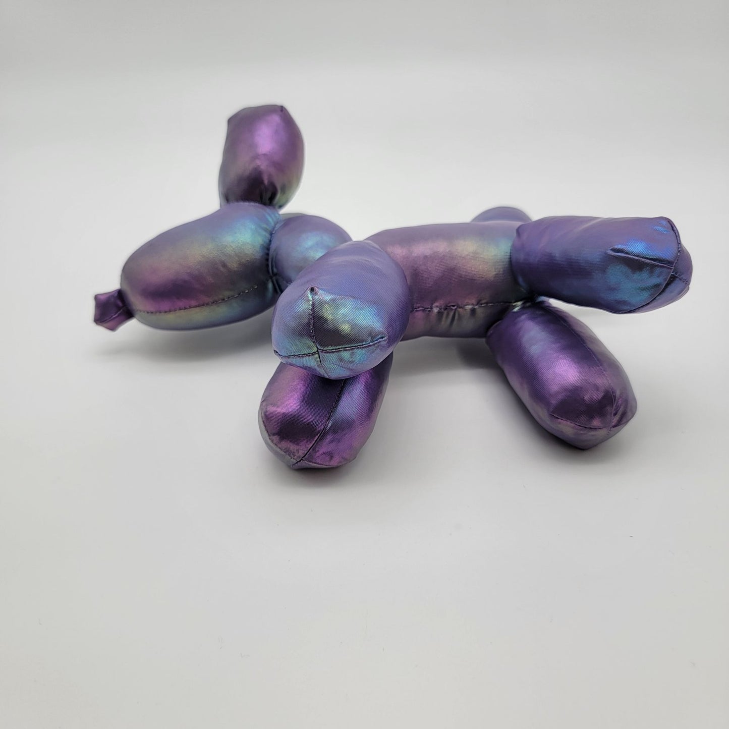 Metallic Purple Balloon Dog Plush