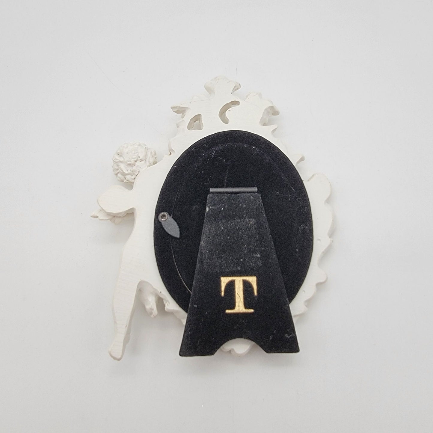 Twos Company White Baroque Cherub Angel Frame