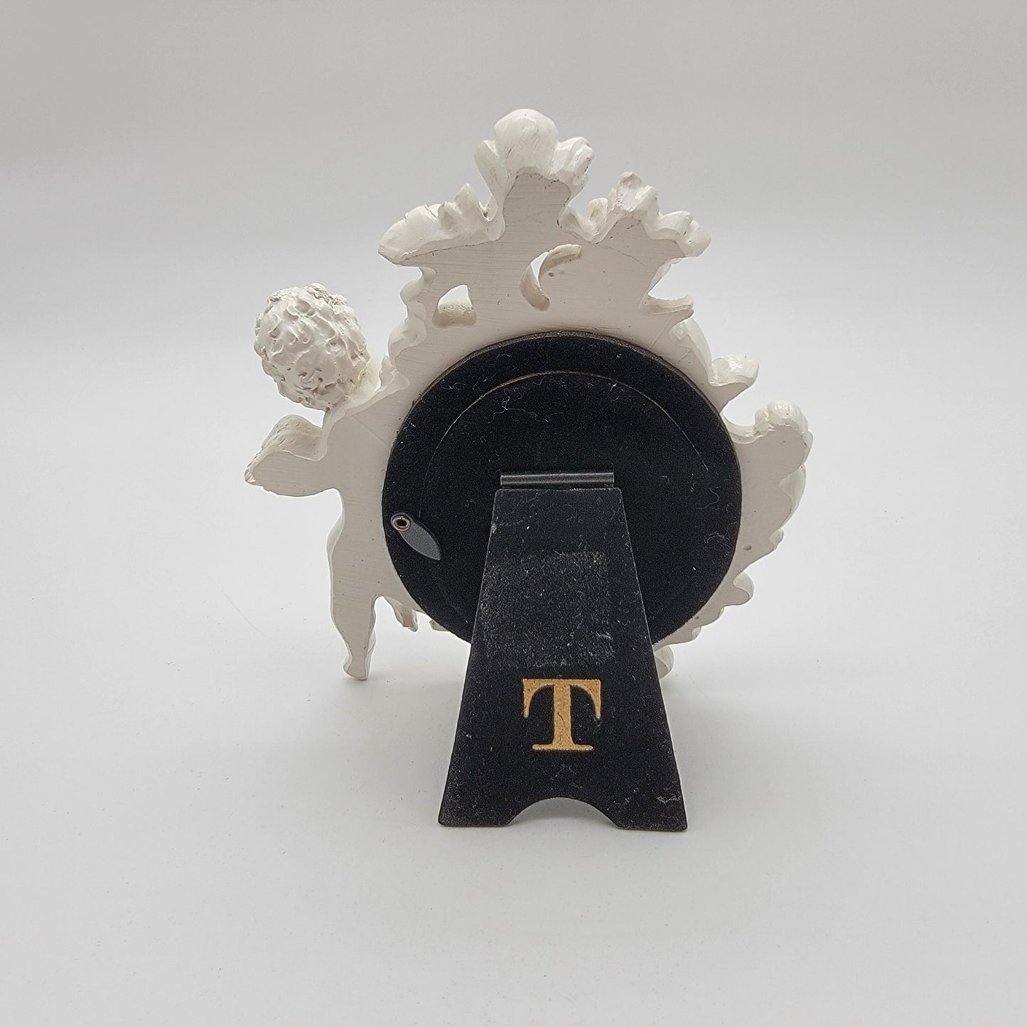 Twos Company White Baroque Cherub Angel Frame