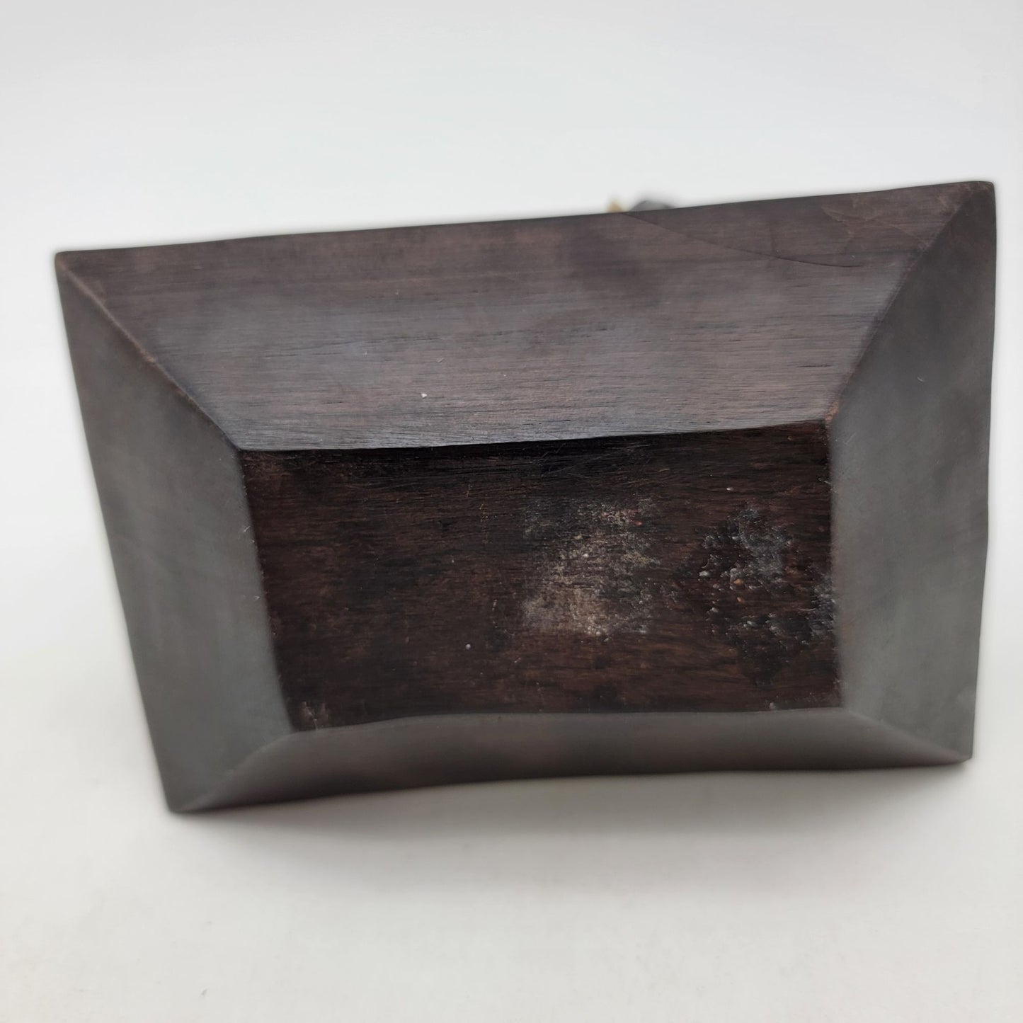 Vintage Carved Ebony Wood Elephant Ashtray